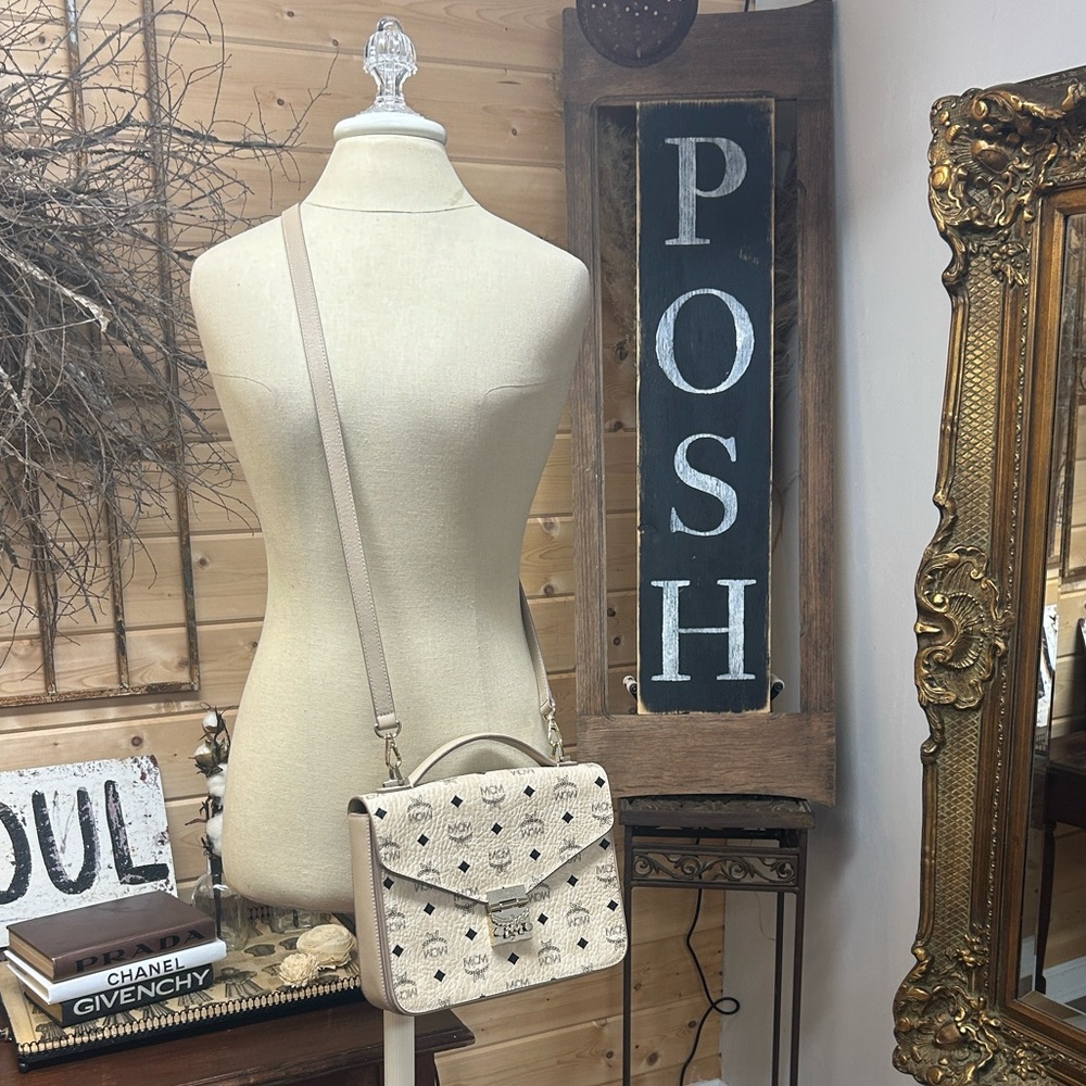 Like New MCM Patricia Visetos Bag